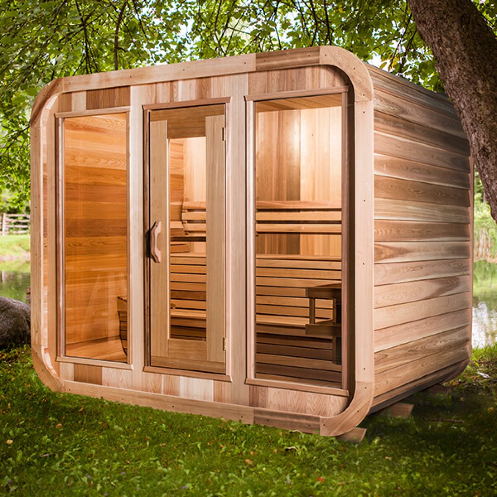 Dundalk leisurecraft luna sauna with porch assembly