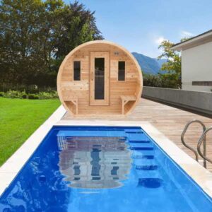 Elation sauna in white cedar