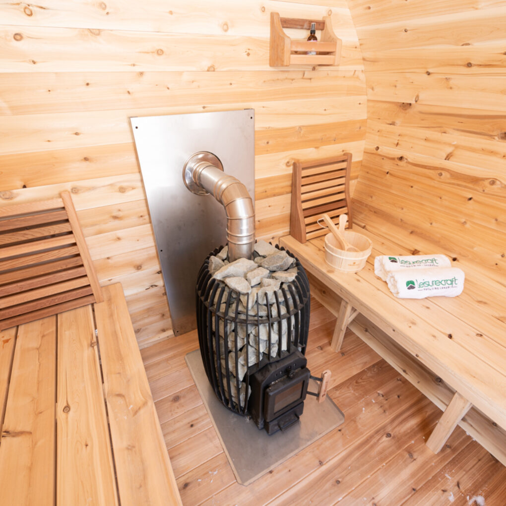 Elation sauna wide benches