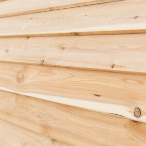 Bevel siding on exterior
